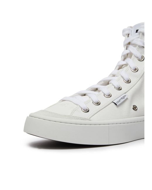 Courreges Gray Bitume High Sneakers for men