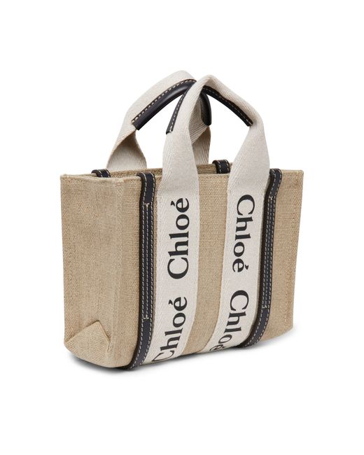 Chloé Natural Woody Mini Tote Bag