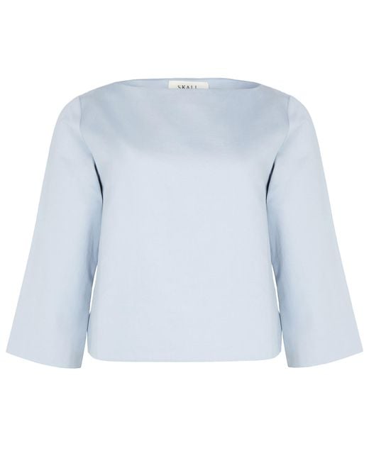 Skall Studio Blue Alma Long-Sleeved Blouse