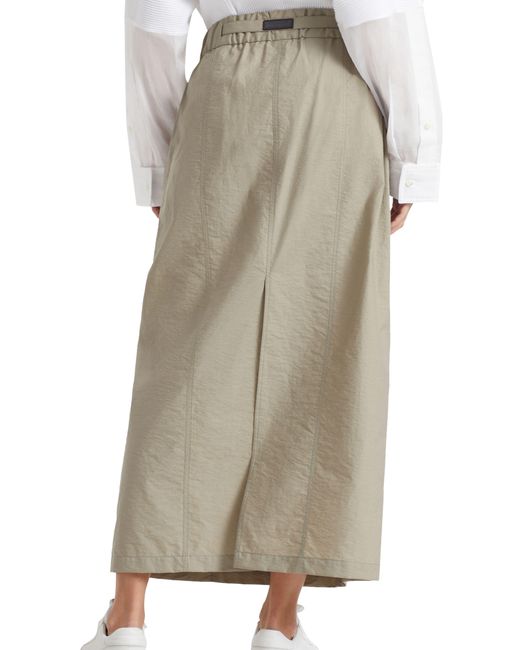 Brunello Cucinelli Natural Poplin Skirt