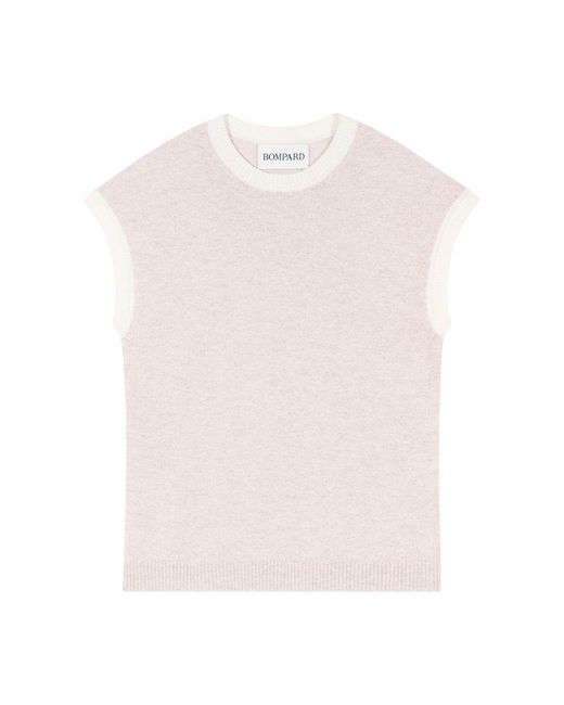 Bompard Natural Kaschmirpullover Mit Kleinen Ärmeln