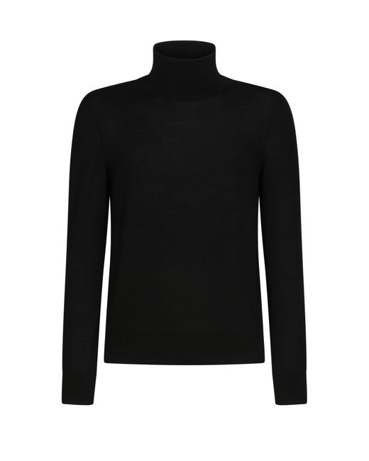Pull à col roulé en laine vierge Dolce & Gabbana pour homme en coloris Black