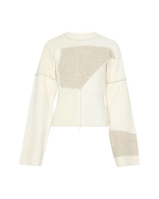 Rohe White Patchwork Sweater