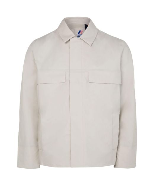 K-Way Popelinejacke Orion 3L in White für Herren