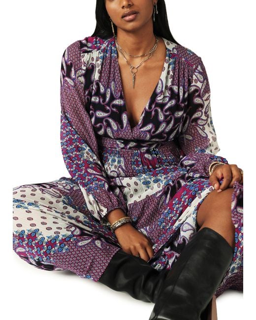 Ba & shossy robe Ba&sh en coloris Purple