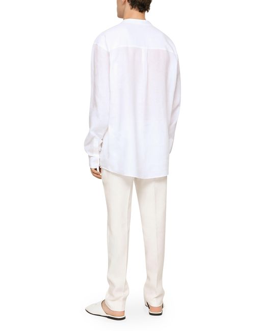 Pantalon en lin Dolce & Gabbana pour homme en coloris White