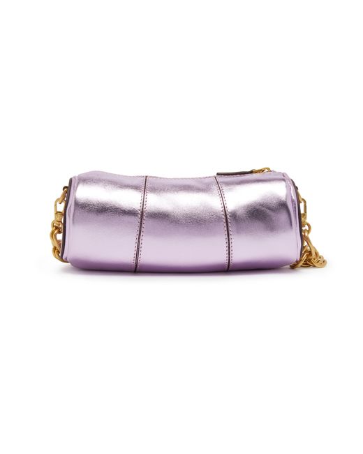 MANU Atelier Purple Mini Cylinder Handbag