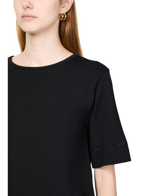Max Mara Black Alec Short-Sleeved Sweater