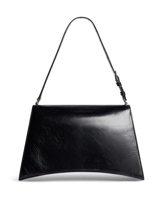 Balenciaga Black Crush Medium Sling Bag