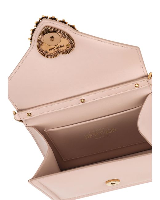 Dolce & Gabbana Pink Kleine Tasche Devotion mit Tragegriff