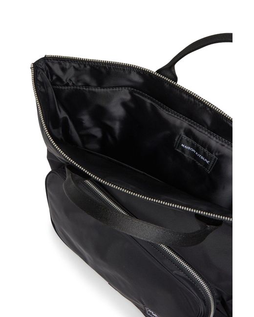 Maison Kitsuné Helmet Bag in Black for Men Lyst