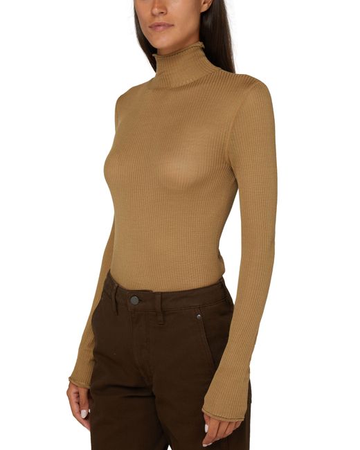 Lemaire Brown Seamless High Neck