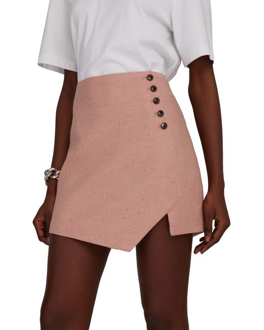 THE GARMENT Pink Taranto Button Skirt