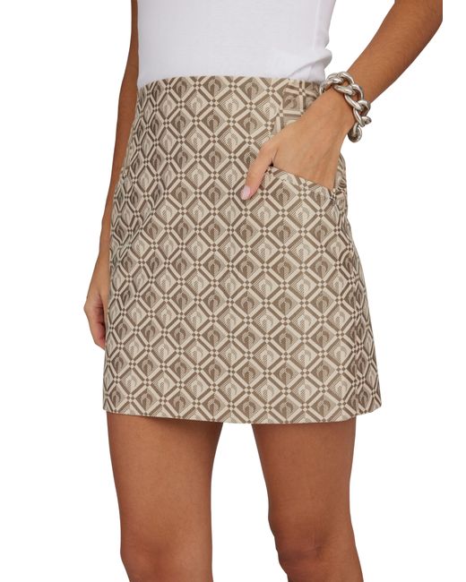 MARINE SERRE Natural Oriental Towels Mini Skirt