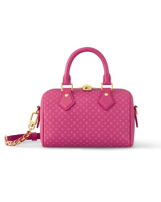 Louis Vuitton Pink Speedy 20 mit Schulterriemen