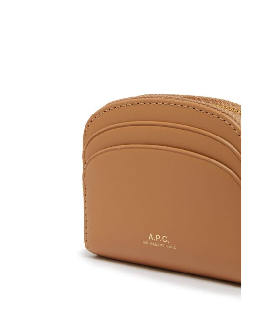A.P.C. Black Demi-Lune mini wallet