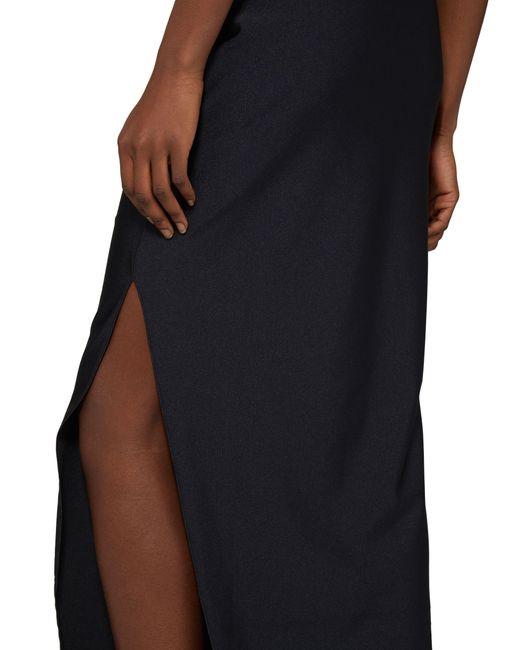 Coperni Black Asymmetrical Maxi Dress