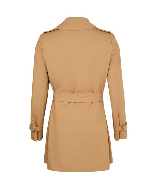 Max Mara Natural Kurzer Trenchcoat Aus Baumwollpopeline Landa
