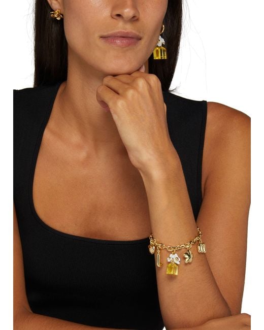 Marc Jacobs Metallic Daisy Charm-Armband