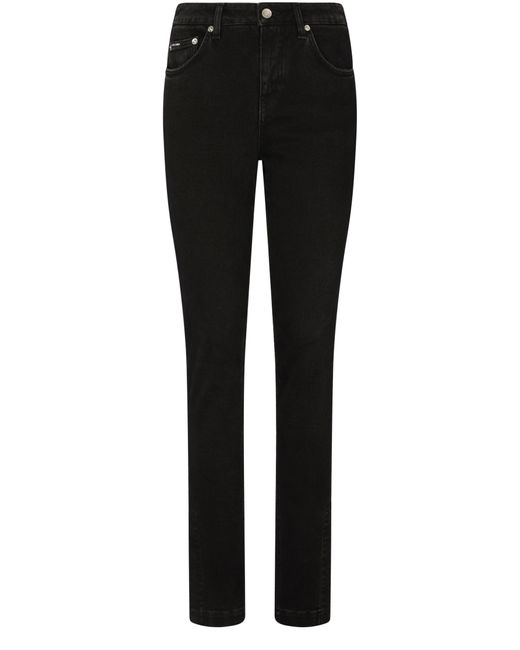 Dolce & Gabbana Black Washed Denim Girly Jeans