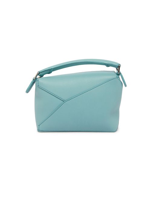 Loewe Blue Unterwasserwelt-Mini-Tasche Puzzle Edge Aus Klassischem Kalbsleder