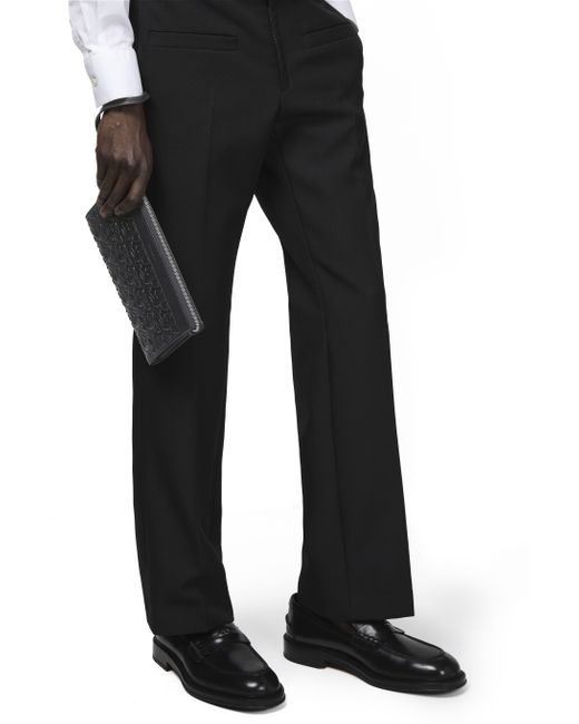 Pochette Brodée Ferragamo pour homme en coloris Black