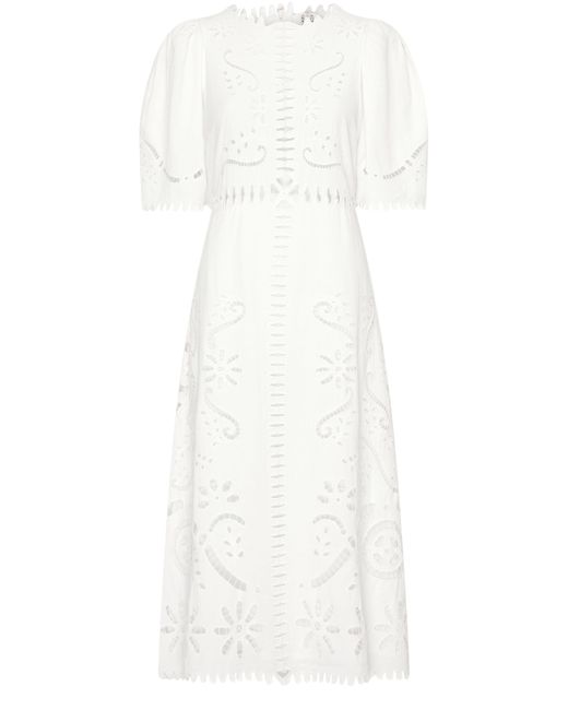 Sea White Liat Embroidery Dress