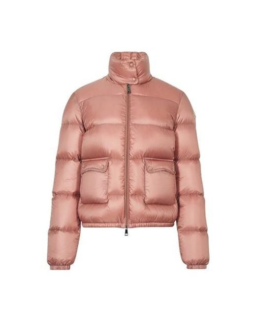 Moncler Pink Lannic Water Resistant Lightweight Down Puffer Jacket