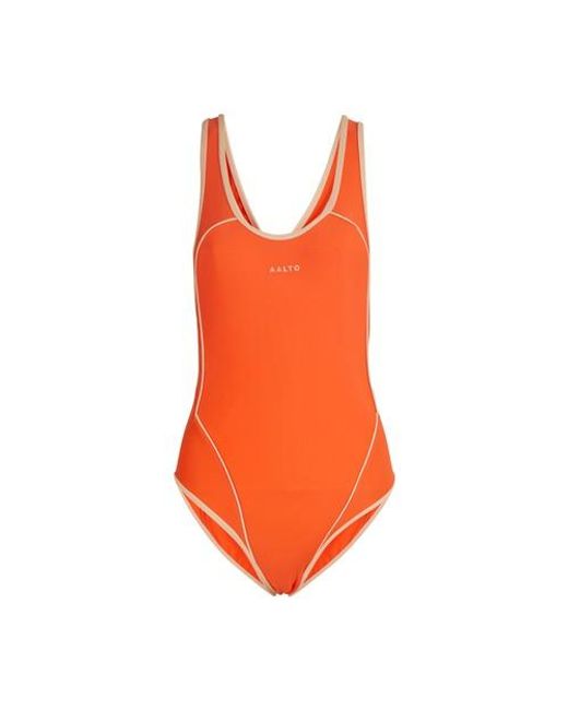 AALTO Orange One-piece Bathing Suit