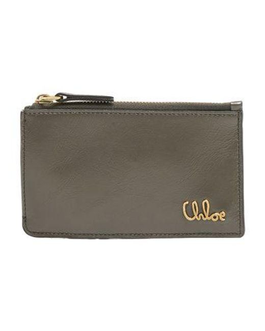 Chloé Gray Chloé Iconic Wallet