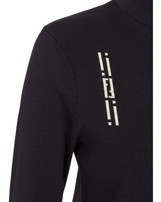 Fendi Black High-neck Sweater