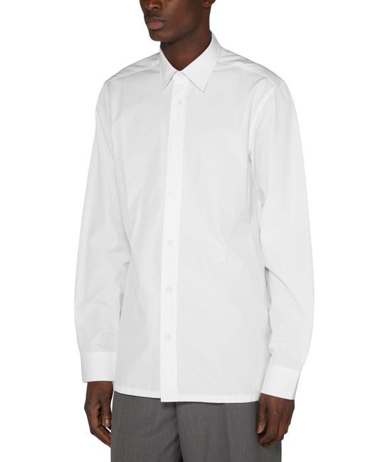 Givenchy Popeline-Hemd in White für Herren