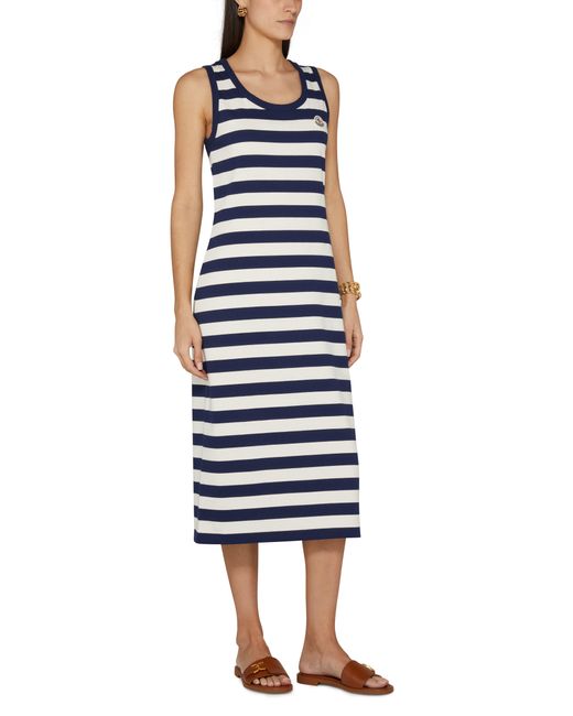 Moncler Blue Stripe Dress