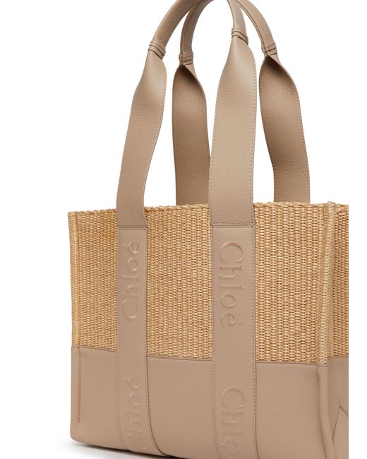 Chloé Natural Cabas-Tasche Woody