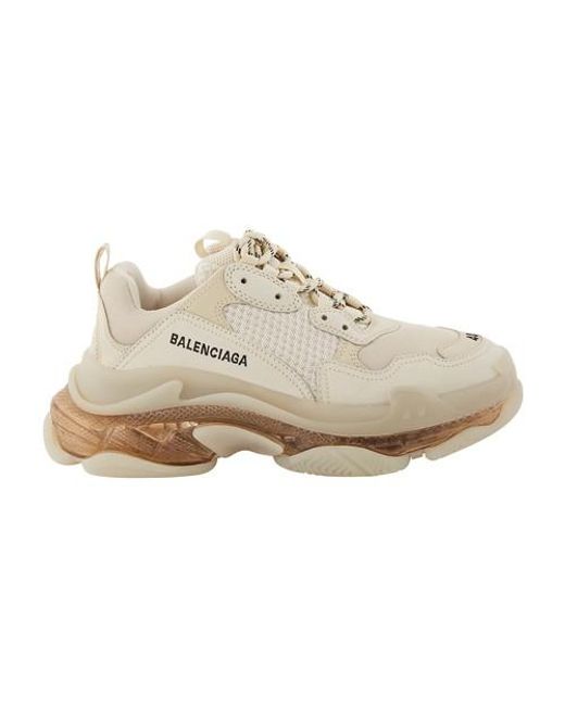 balenciaga triple s off white clear sole