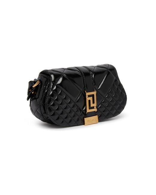 Versace Black Greca Goddess Mini Shoulder Bag