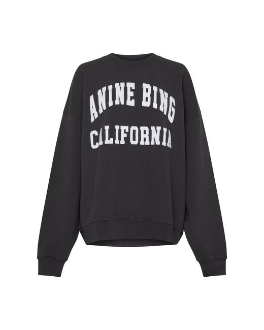 Anine Bing Black Miles Sweatshirt