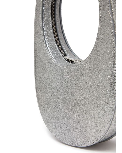 Coperni Gray Glitter Mini Swipe Bag