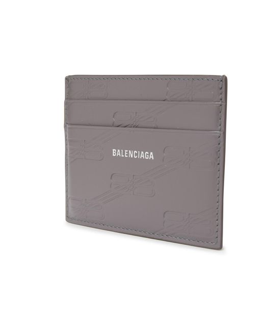 Balenciaga Embossed Monogram Card Case In Box in Grey for Men | Lyst UK