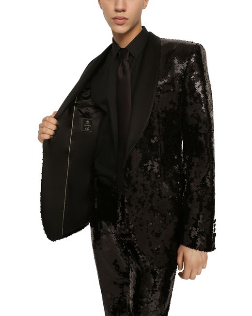 Dolce & Gabbana Black Tuxedo Sicily Single-Breasted for men