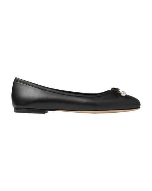 Jimmy Choo Black Elme Ballerina Flats, Brand Size 36.5 Us