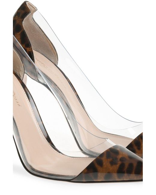 gianvito rossi white plexi pumps