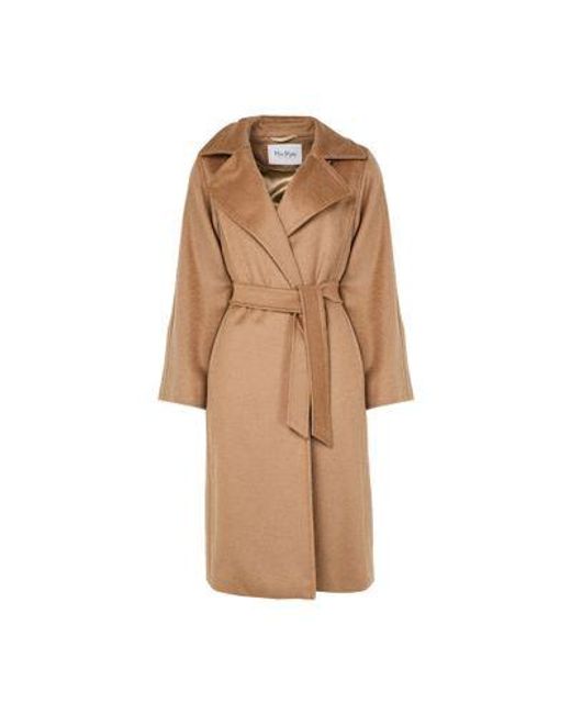Max Mara Brown Manuela Maxi Belted Coat