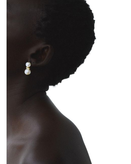 Completedworks White Perlen-Ohrringe