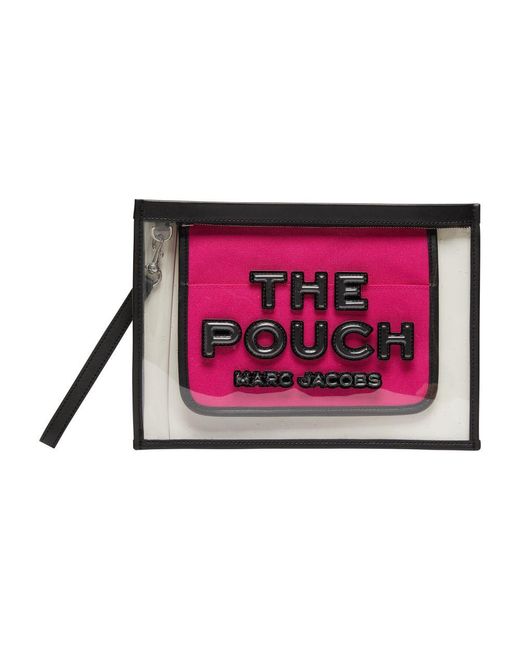 Marc Jacobs Red The Clear Large Pouch