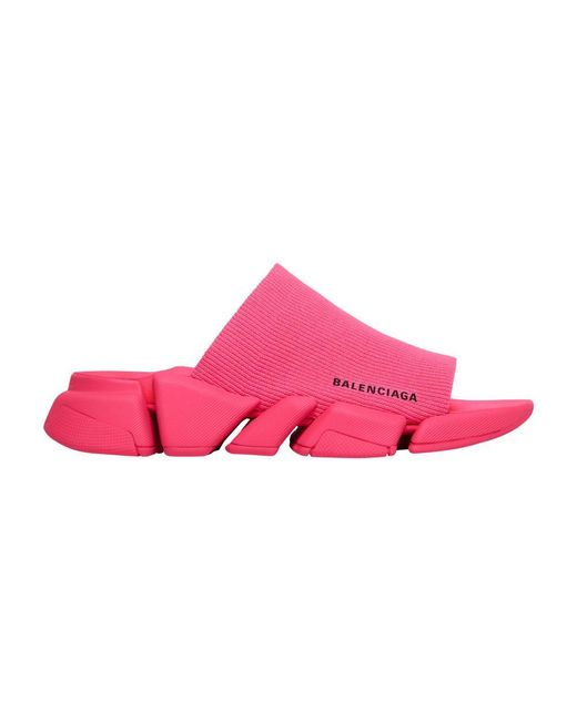 Balenciaga Pink Speed 2.0 Slide Sandal