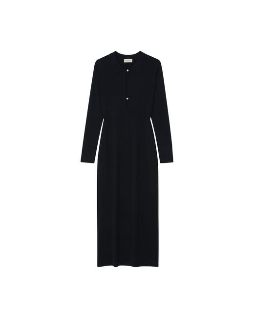 House of Dagmar Black Pearl Button Dress