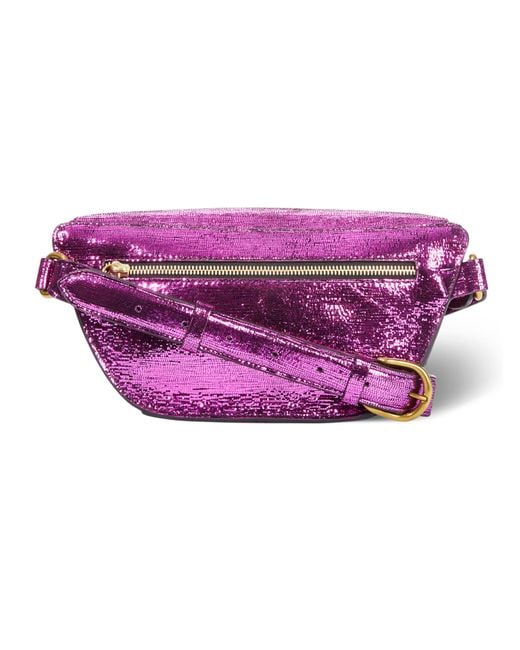 Jérôme Dreyfuss Purple Lino Belt Bag