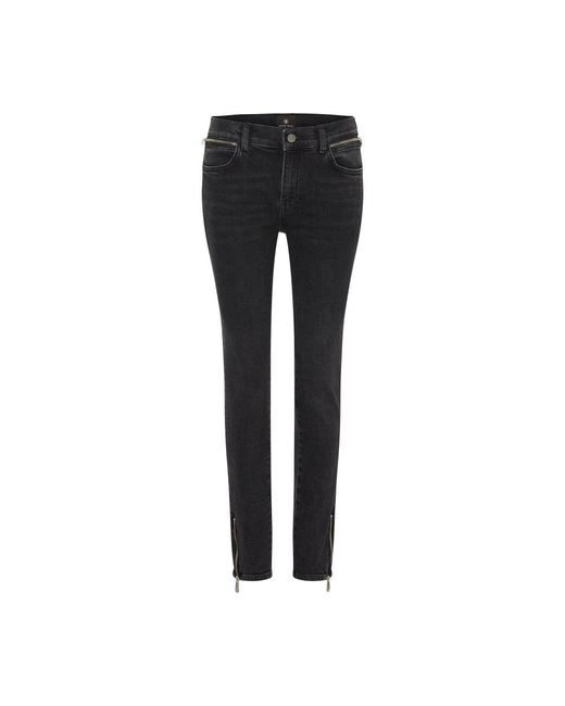 Anine Bing Black Jax Straight-cut Jeans