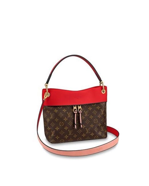 Sold at Auction: A LOUIS VUITTON TUILERIES BAG; red and navy Epi